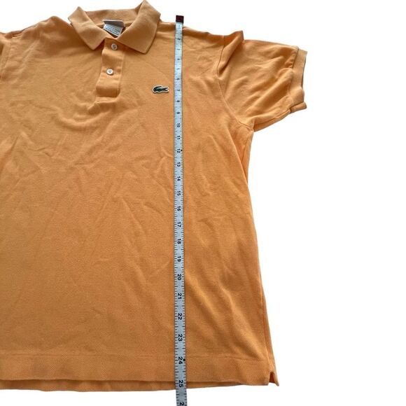 Lacoste Men's Orange Classic Polo Shirt size 5 (Medium) - Picture 7 of 10